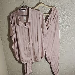 DANSKIN Elegant Pink Striped Women's pijamas